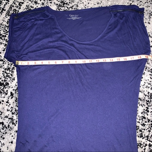 Purple Sleeveless Calvin Klein Top Sz Med - Picture 7 of 8